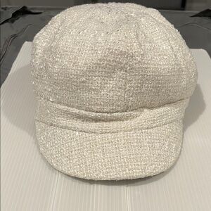 August Hats Cream Textured Cap